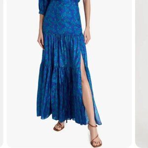 Veronica Beard Serence 100% Silki Floral Maxi Skirt, 00